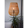Dany natural floor lamp wicker with long cable for outdoor use E27