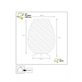 Nico natural color waterproof wicker rechargeable wireless table lamp with LED 3W