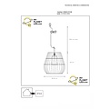 Natural rattan hanging lamp IP44 for indoor and outdoor use 35 cm E27 rattan