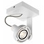 Fantasia Ziva ceiling lamp, square, white aluminium, GU10 LED 4.5W included, dimmable, 2800K, 100x110x135mm