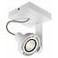 Fantasia Ziva lámpara de techo cuadrada, aluminio blanco, GU10 LED 4,5W incluida, regulable, 2800K, 100x110x135mm