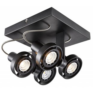 Deckenleuchte quadratisch LED dimmbar GU10 4x4,5W 190mm