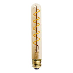 Lámpara de tubo LED regulable 5W color dorado espiral 185mm