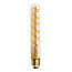 Fantasia Ampoule tube LED T30 spirale, verre ambre, E27, 5W, 420 lumens, 2200K blanc extra chaud, dimmable, Ra>80
