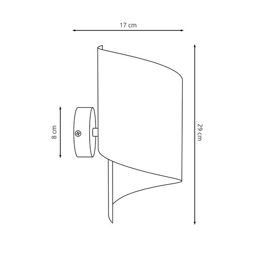 Orca chroom spiraal wandlamp G9