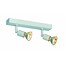 Deckenleuchte GU10x2 weiß, grau, bronze, Glasträger 250mm lang