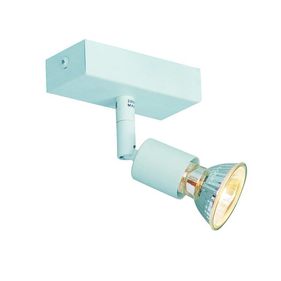 Deckenleuchte GU10 weiß, grau, bronze, Glas 100mm lang