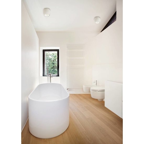 Plafonnier LED extérieur noir rond dimmable 5W 112mm haut