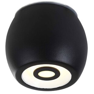 Deckenleuchte LED Outdoor schwarz rund dimmbar 5W 112mm hoch