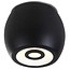 Fantasia Nano Deckenleuchte, rund, schwarzes Aluminium, IP44, 5W LED 3000K, dimmbar, 112mm Hoehe