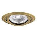 Spot encastrable orientable rond en laiton bronze