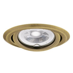 Kanlux Round brass bronze directional recessed spotlight