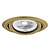 Spot encastrable orientable rond en laiton bronze
