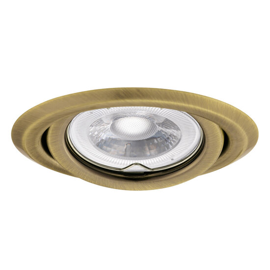 Ronde messing bronzen richtbare inbouwspot