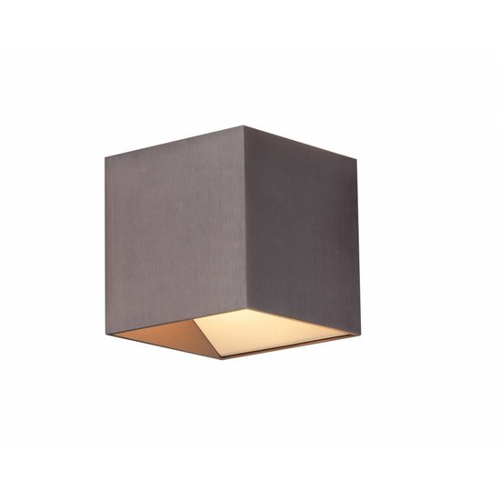 Wall lamp LED square brown up and down 11W 106mm high (also black and white)
