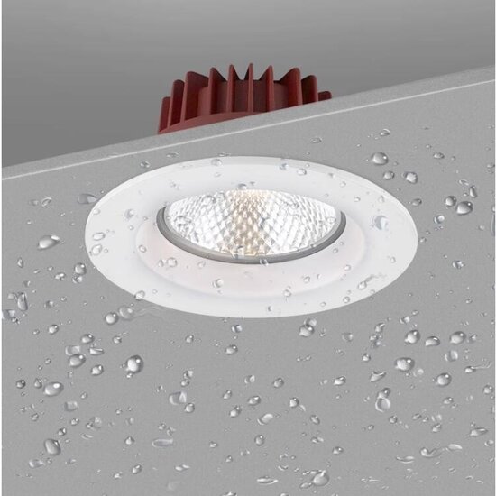 IP65 20W waterproof recessed spotlight, hole size 115 mm, outer size 145 mm