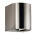 Cantina stainless steel outdoor wall lamp IP44 2x6W