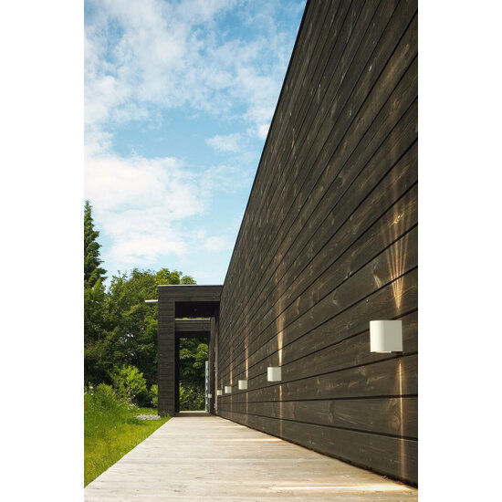 Applique d'extérieur Cantina en acier inoxydable IP44 2x6W