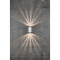 Cantina stainless steel outdoor wall lamp IP44 2x6W