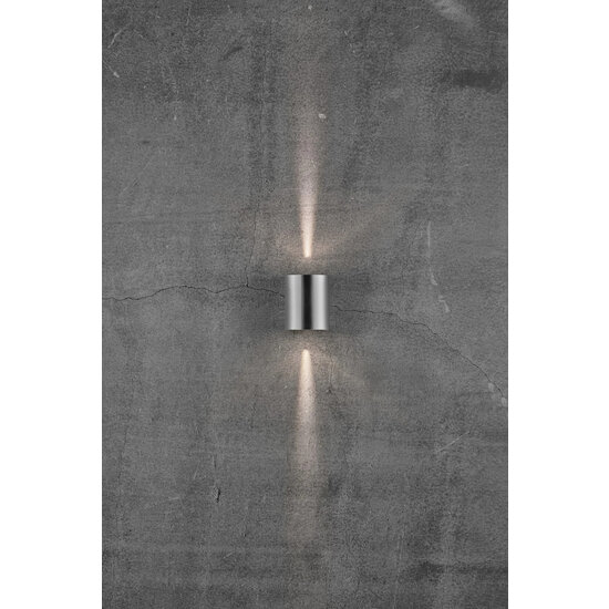 Cantina stainless steel outdoor wall lamp IP44 2x6W