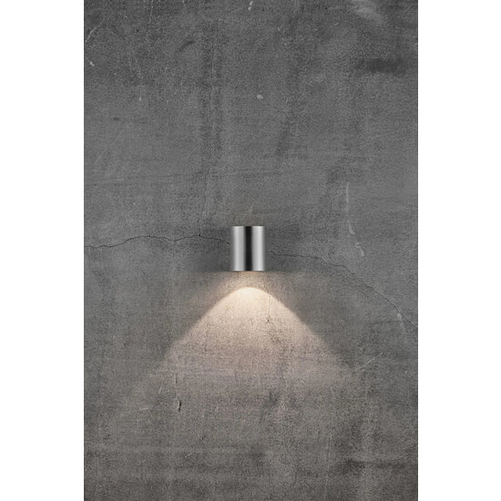 Cantina RVS buitenwandlamp IP44 2x6W