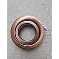 Round copper adjustable recessed spotlight