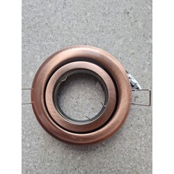 Foco empotrable orientable redondo cobre