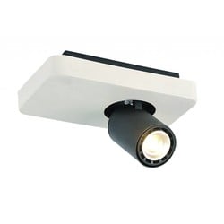 Fantasia Nysit Deckenspot schwarz-weiß ausrichtbar GU10 4,5W dimmbar