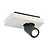 Plafonnier LED design noir blanc orientable GU10 4,5W 200mm large