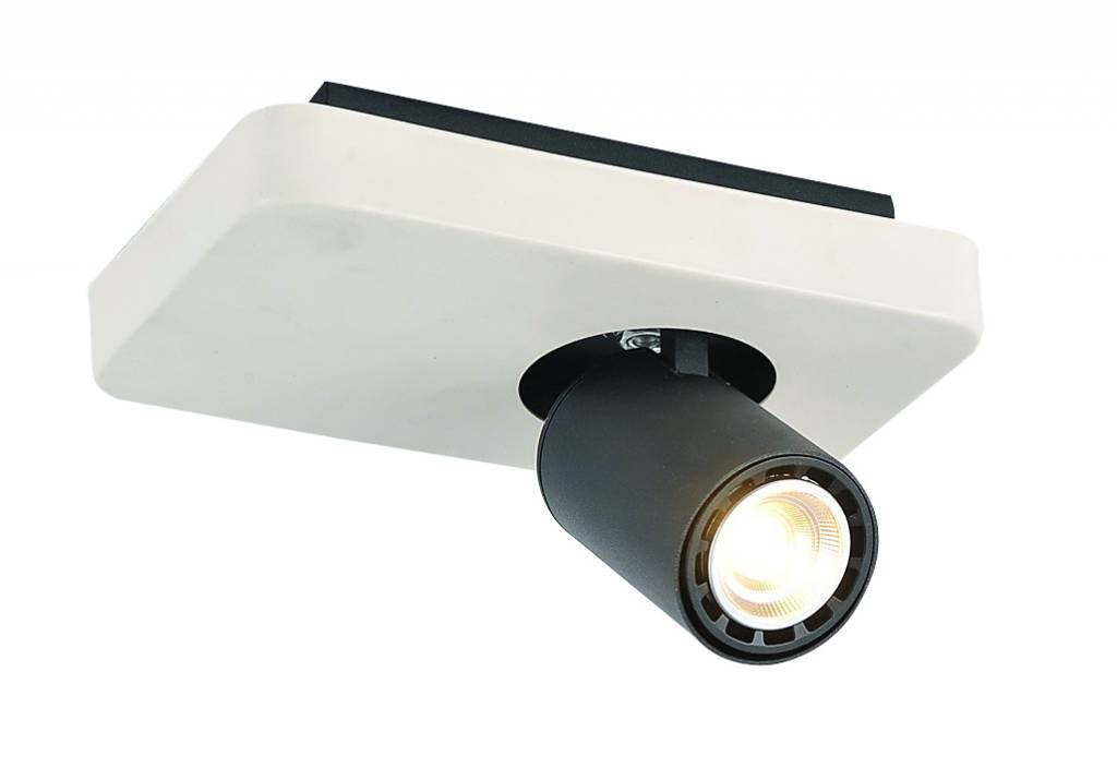 Ceiling Light Design Led Black White Orientable Gu10 4 5w 200mm Wide