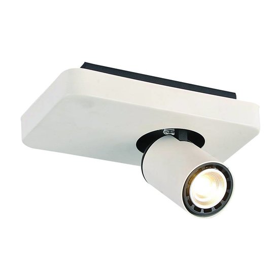 Plafón diseño LED negro blanco orientable GU10 4,5W 200mm ancho