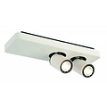 Fantasia Fantasia Nysit plafonnier orientable noir-blanc-noir, 2x GU10 LED 4,5W dimmable, 350mm