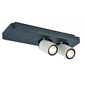 Plafondlamp LED design zwart wit richtbaar GU10 2x4,5W 350mm breed