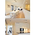 Plafonnier LED design noir blanc orientable GU10 4,5W 200mm large