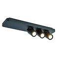 Ceiling lamp LED design black and white orientable GU10 3x4.5W 500mm wide