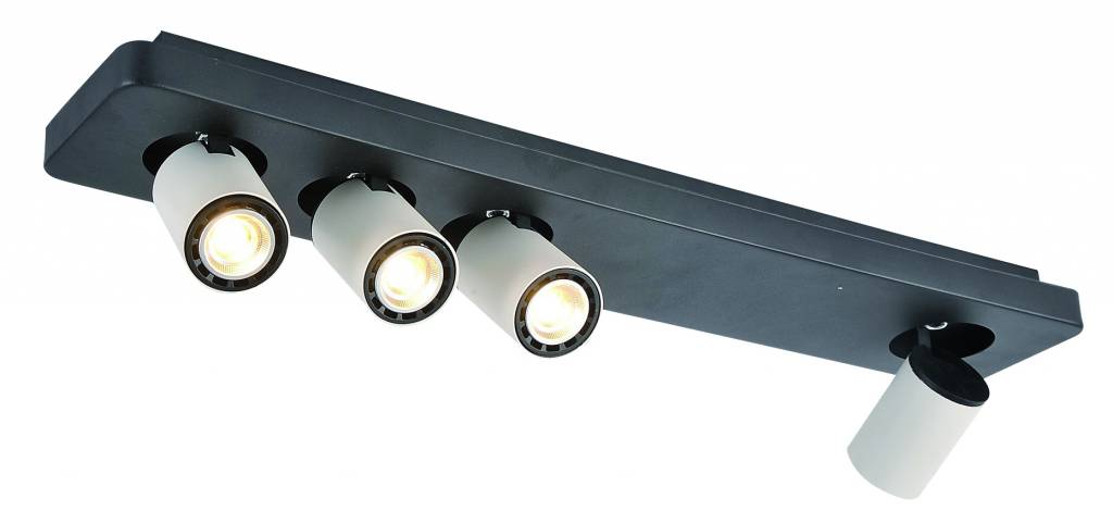 Plafonnier LED 2 spots salon orientable GU10 métal spots plafond 2 spots