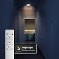 Dimmbare Badezimmer-Deckenleuchte IP44 rund CCT 24W schwarz