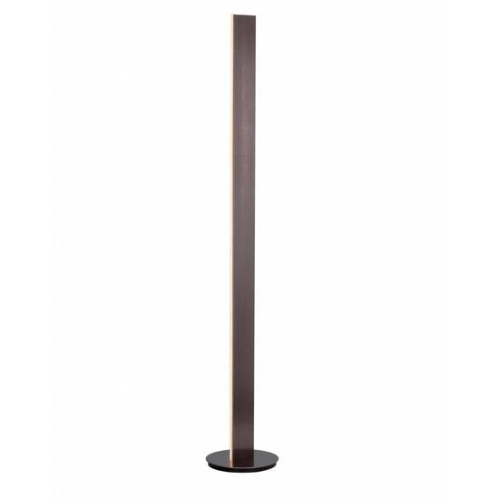 Fantasia Pure floor lamp dark copper brown, aluminium, 1517 mm tall, integrated LED 23W, 1610 lumens, 3000K warm white
