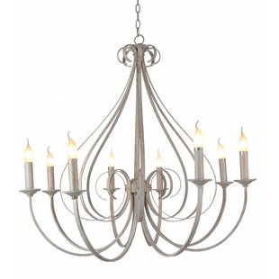 Lampe suspendue rétro blanche ou noire 8xE14 835mm haut