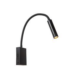 Vantaa - Wandspot / Wandlamp - LED - G9 - 1x3W 2700K - Inclusief omwisselbare kappen - Zwart