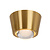 LUCIDE Lucide RIGON - Lámpara de Techo - Ø 9 cm - LED - 1x7W 3000K - Oro Mate / Latón