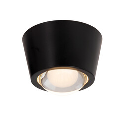 Lucide RIGON - Plafonnière - Ø 9 cm - LED - 1x6W 3000K - Zwart