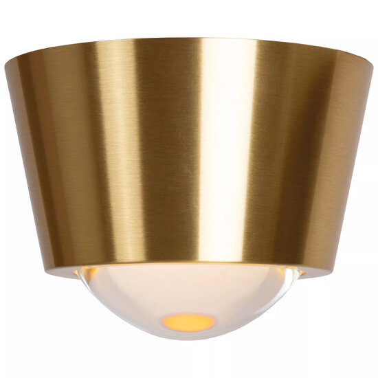 LUCIDE Lucide RIGON - Plafonnière - Ø 9 cm - LED - 1x7W 3000K - Mat Goud / Messing