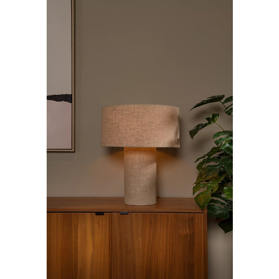 Lahti - Tischlampe - 1xE27 - Taupe