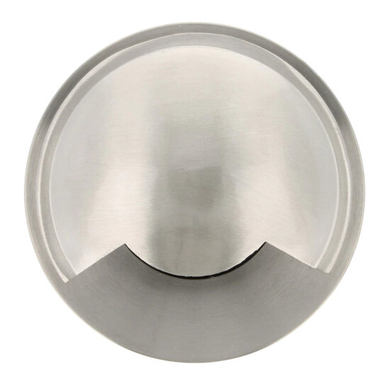 Foco de suelo redondo de acero inoxidable para exterior IP67, 1 luz lateral GU10