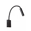 Vantaa - Wandspot / Wandlamp - LED - G9 - 1x3W 2700K - Inclusief omwisselbare kappen - Zwart