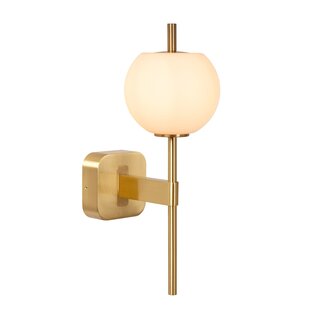 Lucide ELDA - Wall lamp Bathroom - 1xG9 - IP44 - Matt Gold / Brass