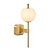 LUCIDE Lucide ELDA - Badezimmer Wandlampe - 1xG9 - IP44 - Matt Gold / Messing