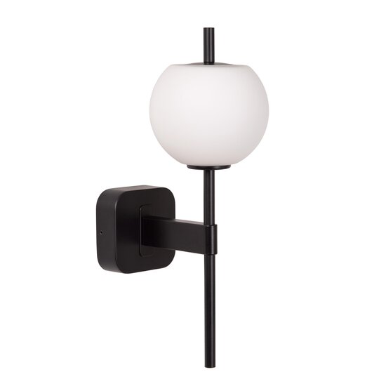 Lucide ELDA - Aplique de baño - 1xG9 - IP44 - Negro