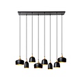 LUCIDE Lucide CHAYANNE - Lámpara colgante - 8xE14 - Negro